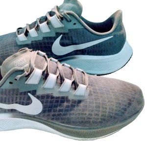 Nike Air Zoom Pegasus 37 Running Shoes Men's 14 BQ9646-009 Iron Grey White
